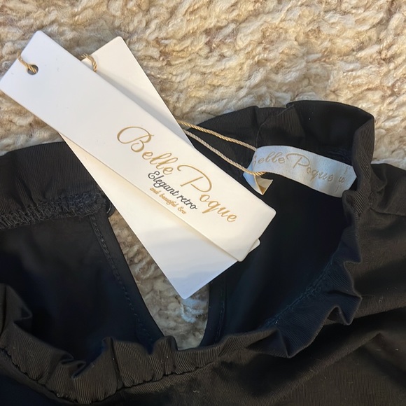 NWT Mock neck lantern sleeve ruched top blouse - Picture 8 of 8